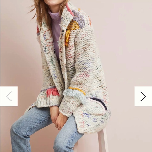 Anthropologie Arietta Fringed Cardigan - Picture 5 of 9